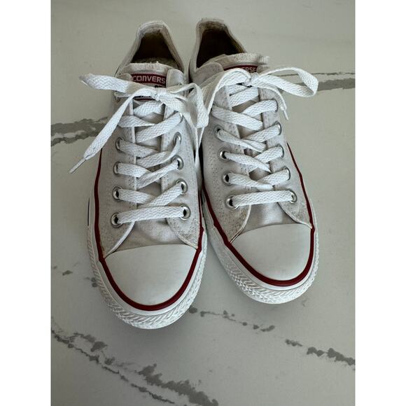 Converse All Star White Women's Size 7 Classic Sneaker - Picture 7 of 9